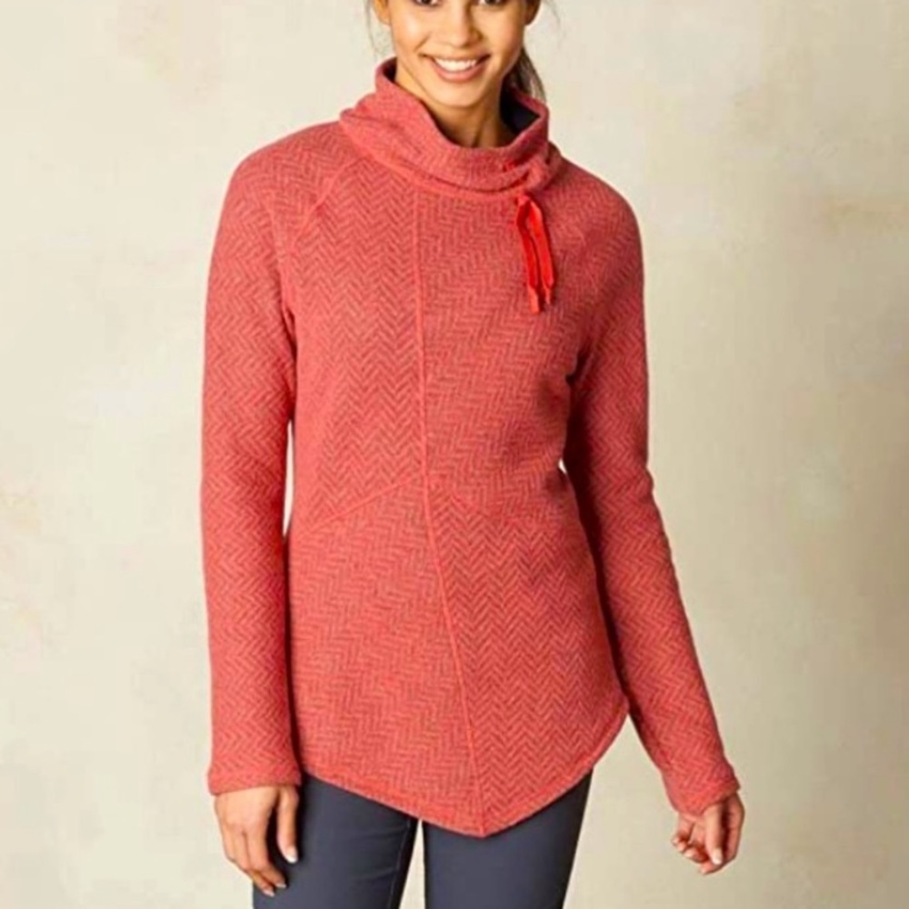 Prana Mattea Recycled Wool Funnel Neck Sweater Size S